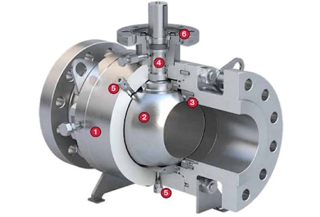 Шаровые краны BRAY TRUNNION